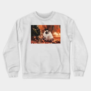 Birman Cat Digital Painting Crewneck Sweatshirt